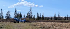 Wayne Kubat's plane at moose camp.
