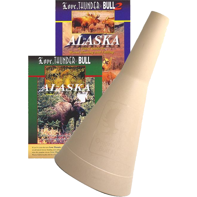 Bull Magnet Moose Call plus Love, Thunder & Bull DVDs Combo