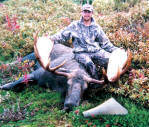 Alaska Moose Hunter with Bull Magnet